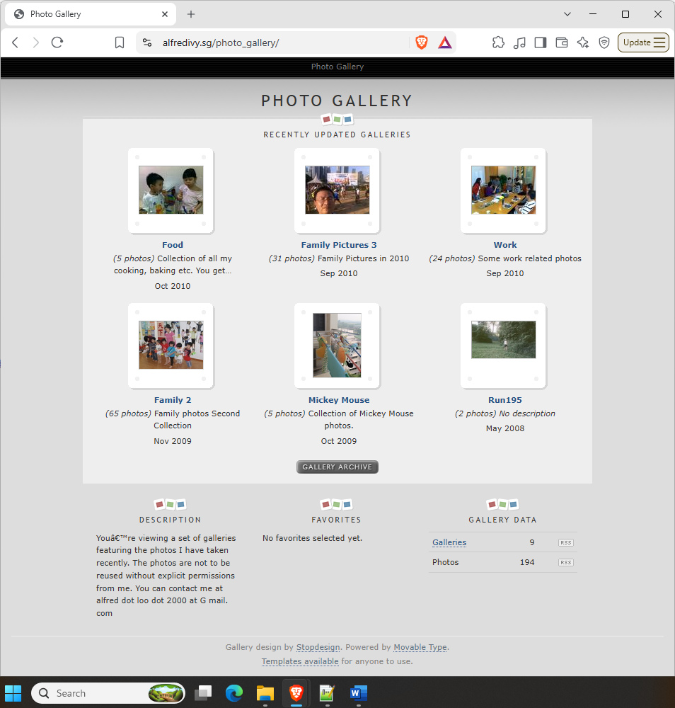 Photo Gallery based on Stopdesign templates